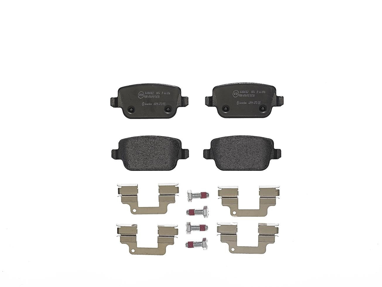 Brembo OE Brembo 08-12 Land Rover LR2/07-08 Volvo S80 Rear Premium Low-Met OE Equivalent Pad P44016