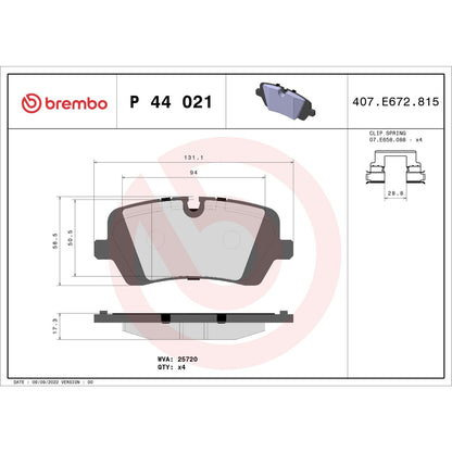 Brembo Disc Brake Pad Set P44021