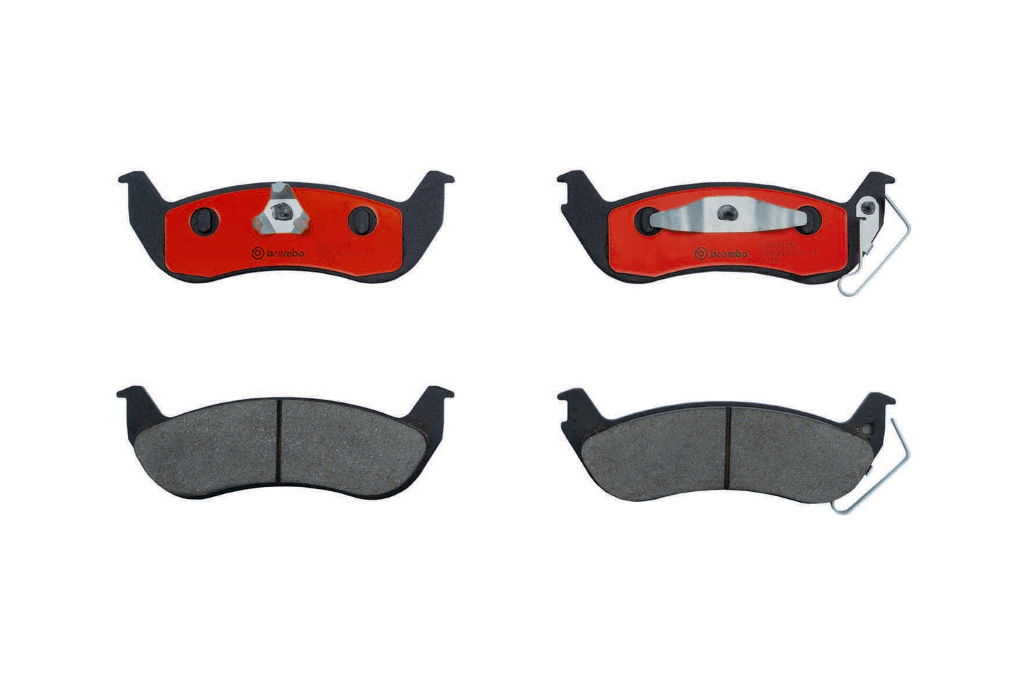 Brembo OE Brembo 03-04 Lincoln Town Car/Mercury Marauder Rear Premium NAO Ceramic OE Equivalent Pad P46002N