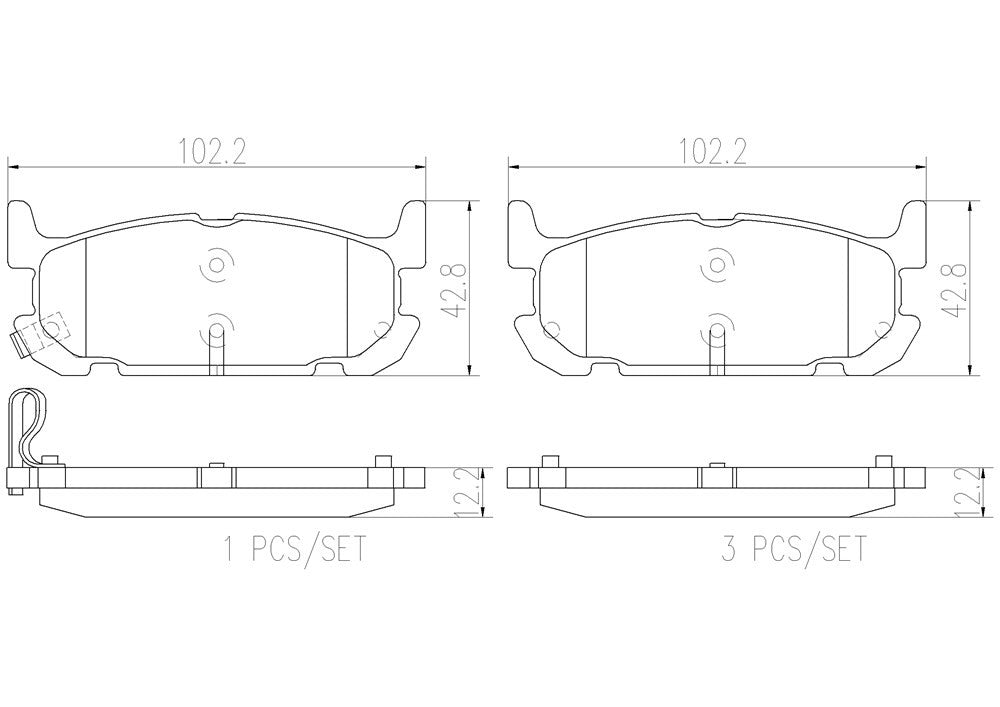 Brembo Disc Brake Pad Set P49031N