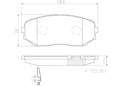 Brembo Disc Brake Pad Set P49040N