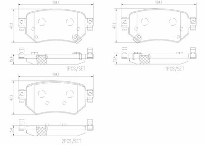 Brembo Disc Brake Pad Set P49059N