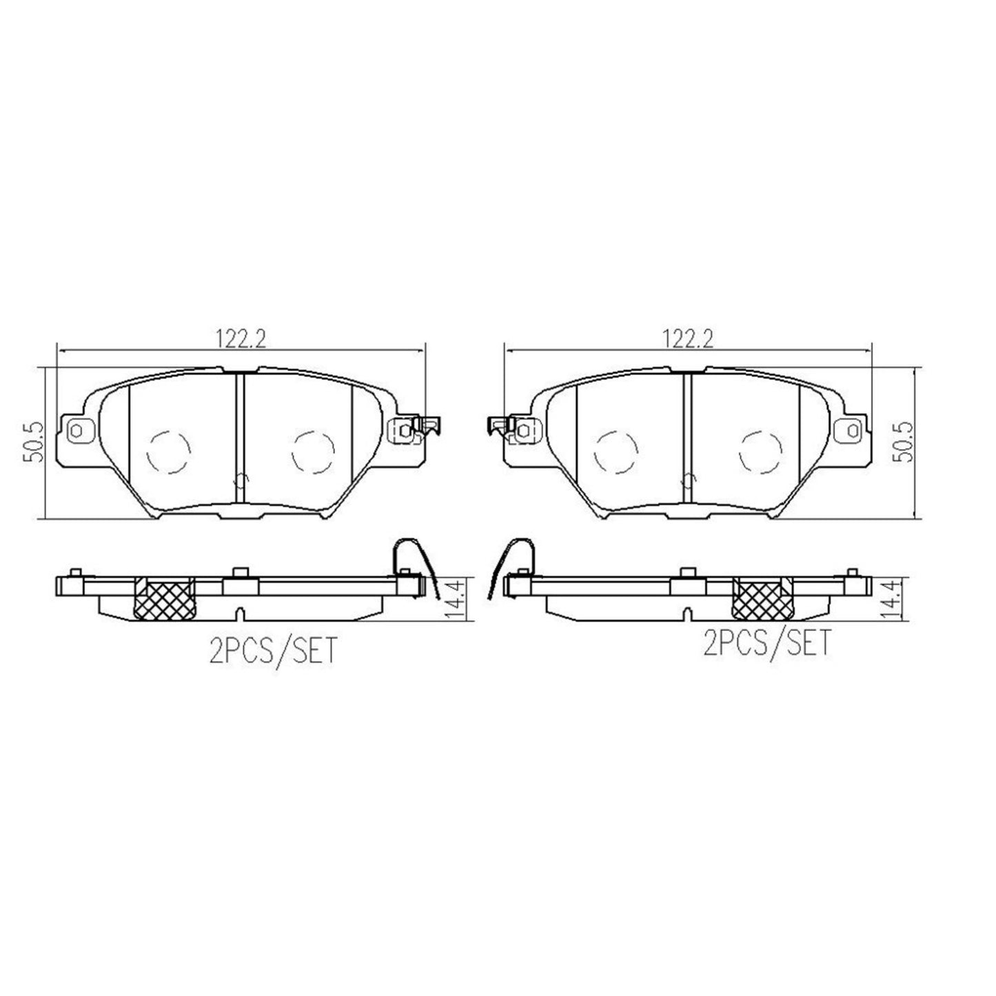 Brembo Disc Brake Pad Set P49062N