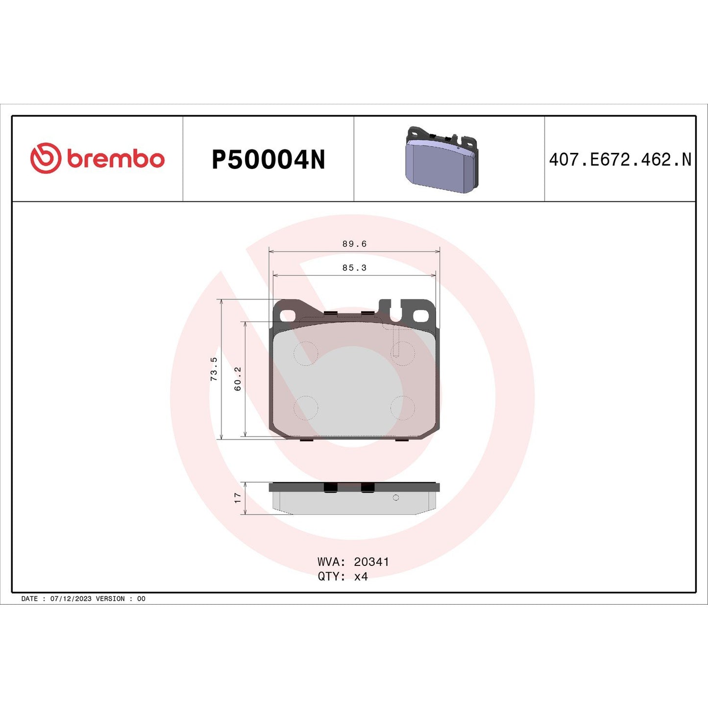 Brembo Disc Brake Pad