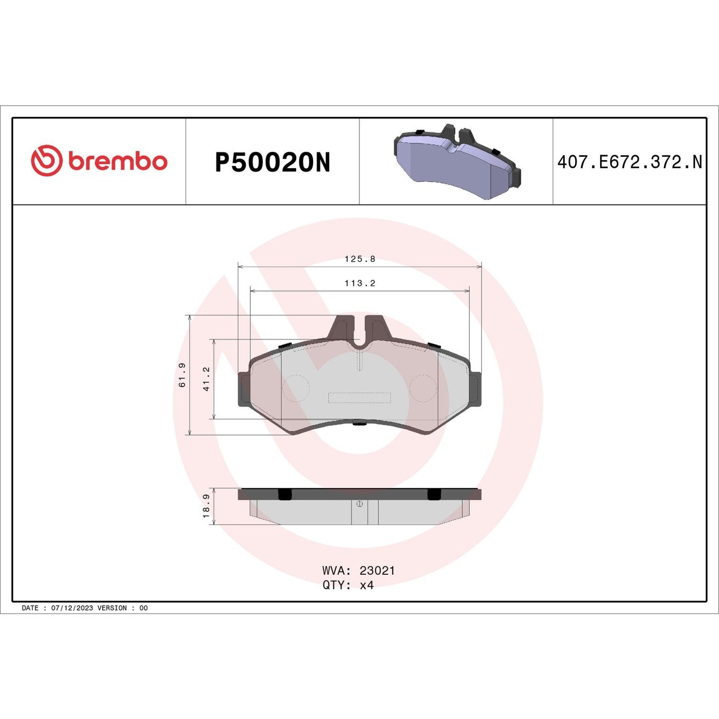 Brembo Disc Brake Pad