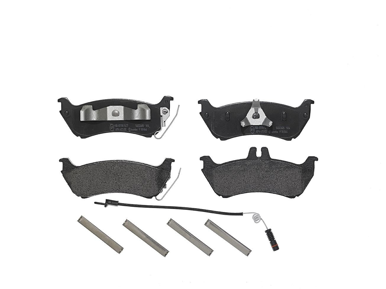 Brembo OE Brembo 98-03 Mercedes-Benz ML320/03-05 ML350/1999 ML430 Rear Premium Low-Met OE Equivalent Pad P50044