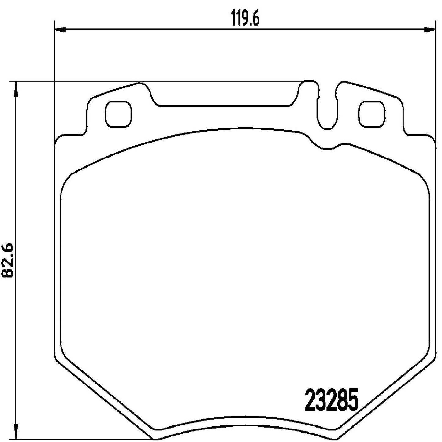 Brembo OE Brembo 01-02 Mercedes-Benz S500 Front Premium Low-Met OE Equivalent Pad P50048
