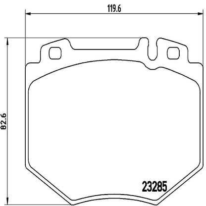 Brembo OE Brembo 01-02 Mercedes-Benz S500 Front Premium Low-Met OE Equivalent Pad P50048
