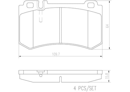 Brembo Disc Brake Pad Set P50061N