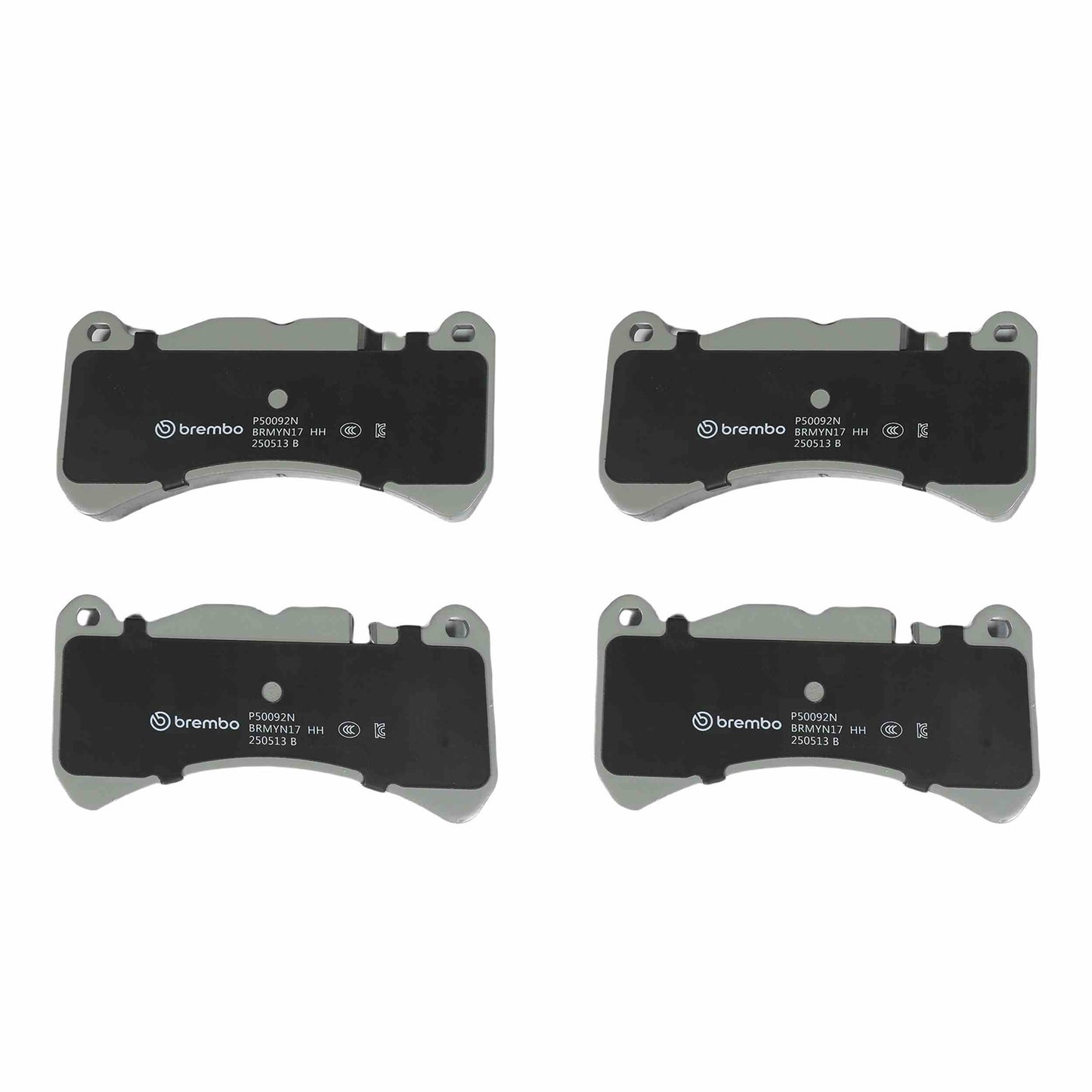 Brembo OE Brembo 05-06 Mercedes-Benz CLK55 AMG/07-08 CLK63 AMG Front Premium NAO Ceramic OE Equivalent Pad P50092N