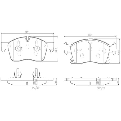 Brembo Disc Brake Pad Set P50108N