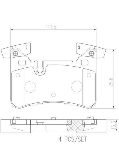 Brembo Disc Brake Pad Set P50110N