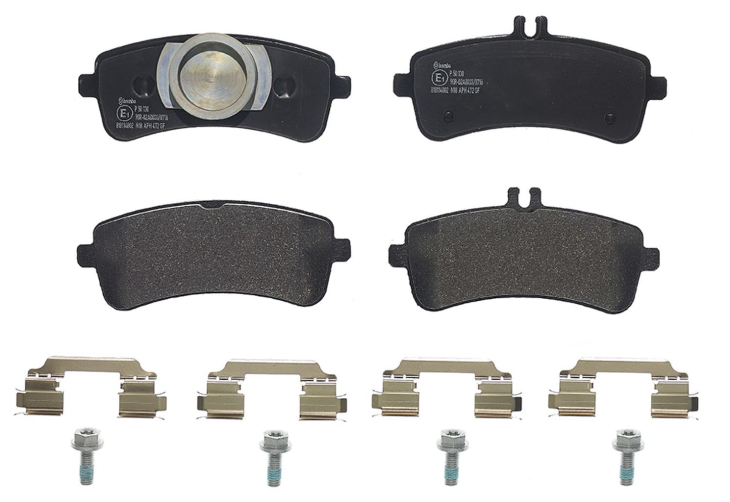 Brembo OE Brembo 2019 Mercedes-Benz AMG GT 63/AMG GT 63 S/14-19 S63 AMG Rear Premium Low-Met OE Equivalent Pad P50130