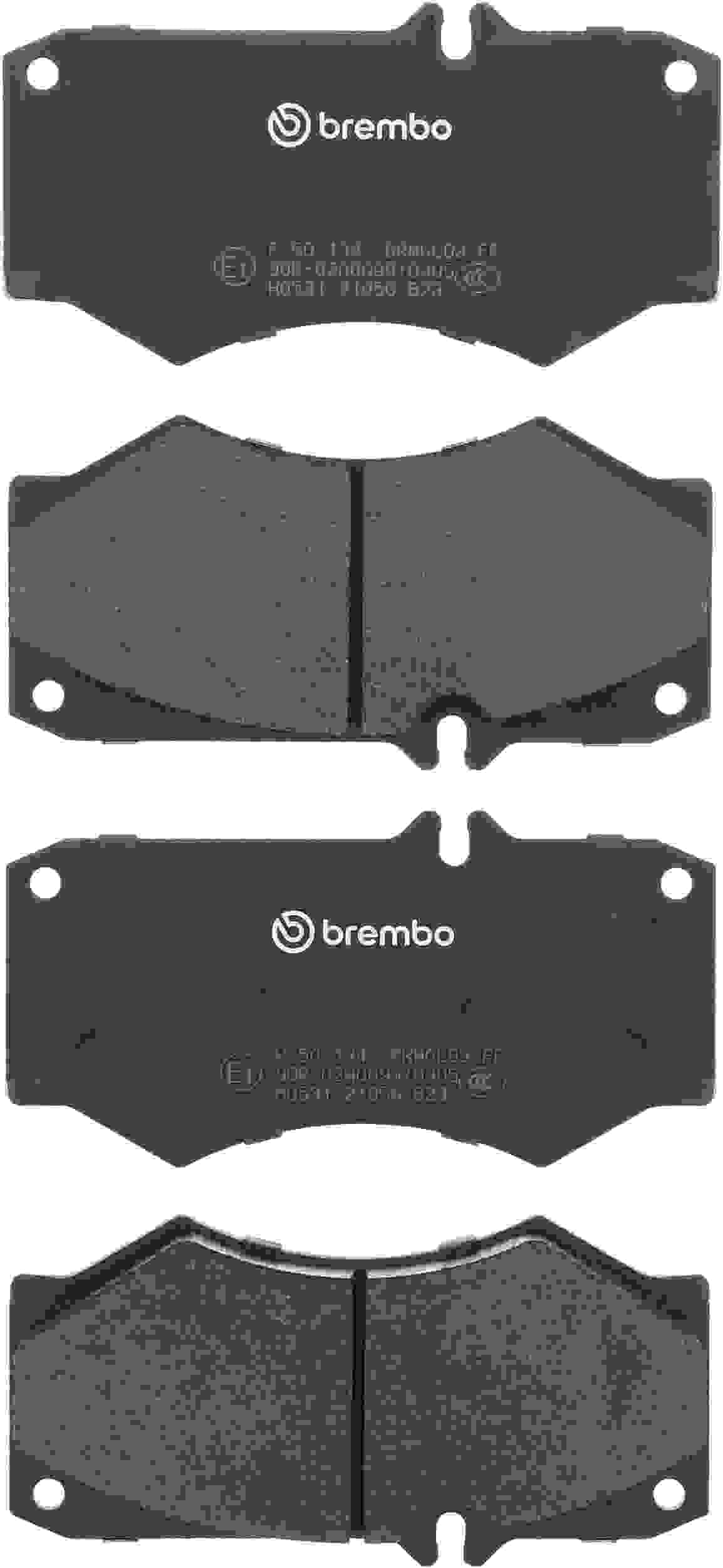 Brembo OE Brembo 03-04 Mercedes-Benz G55 AMG/02-08 G500/09-18 G550 Front Premium Low-Met OE Equivalent Pad P50134