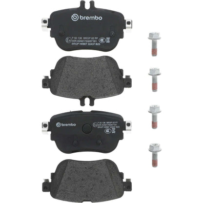 Brembo OE Brembo 17-19 Mercedes-Benz E300/2020 E350 Rear Premium Low-Met OE Equivalent Pad P50136