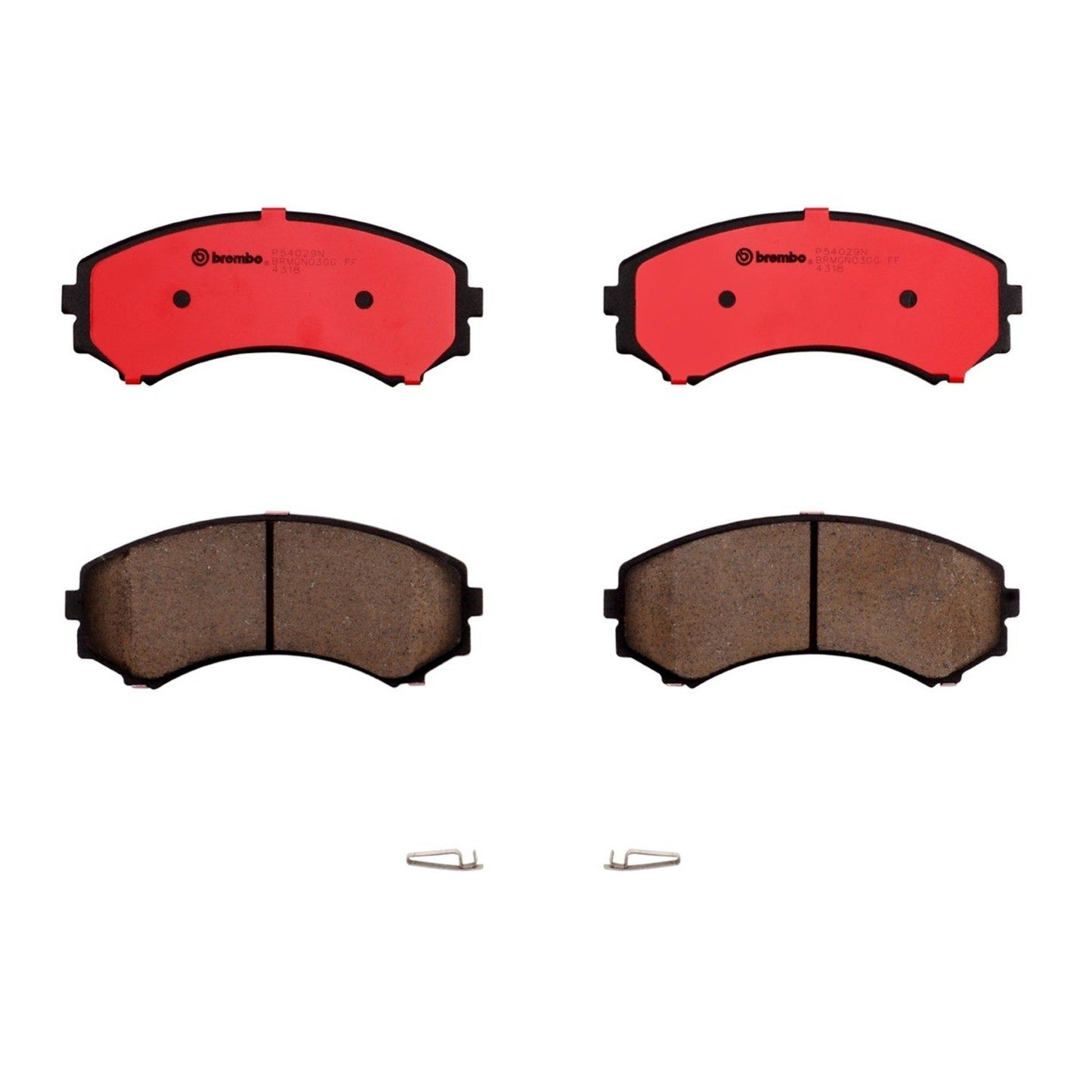 Brembo OE Brembo 92-93 Mazda MPV Premium NAO Ceramic OE Equivalent Pad - Front P54029N