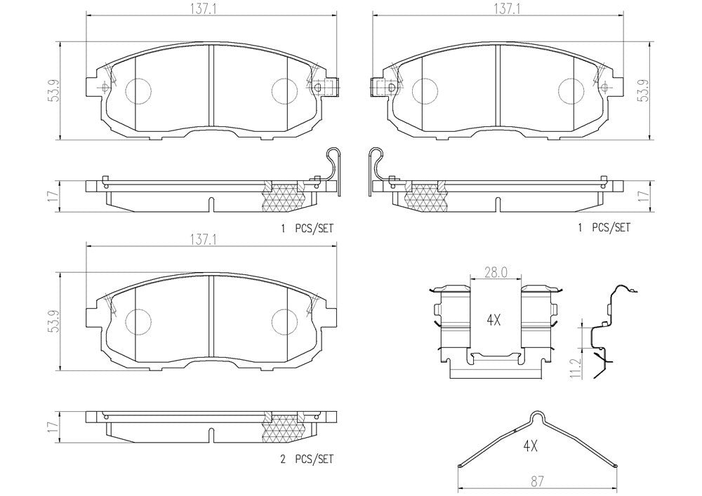 Brembo Front Disc Brake Pad