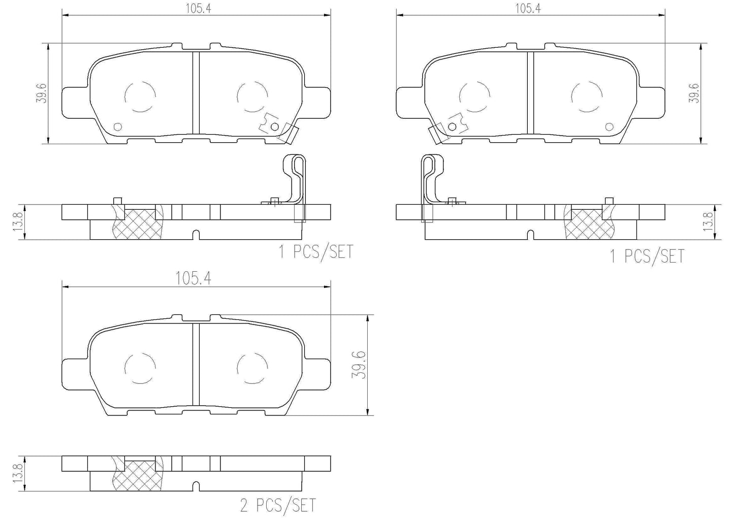 Brembo Disc Brake Pad Set P56087N