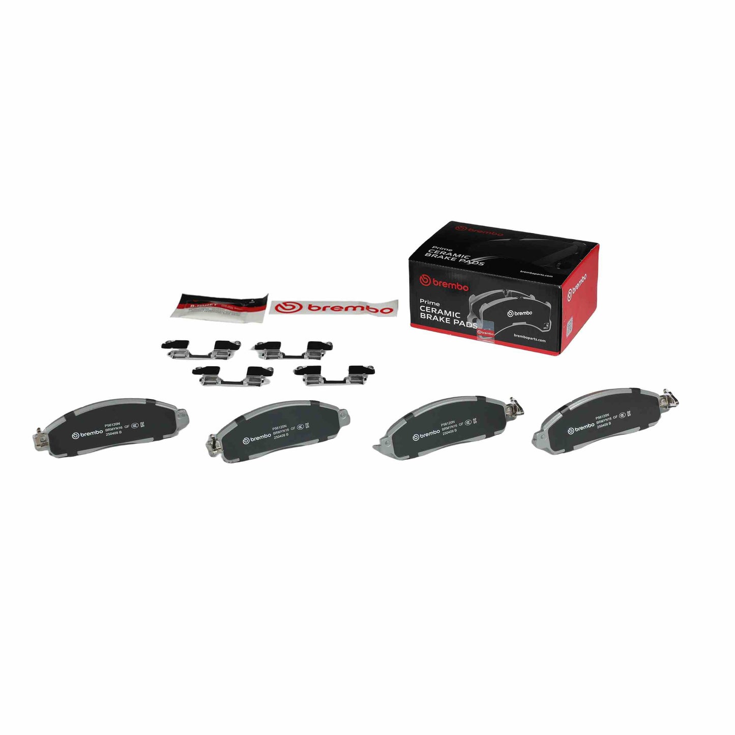 Brembo OE Brembo 18-19 Nissan Leaf Front Premium NAO Ceramic OE Equivalent Pad P56120N