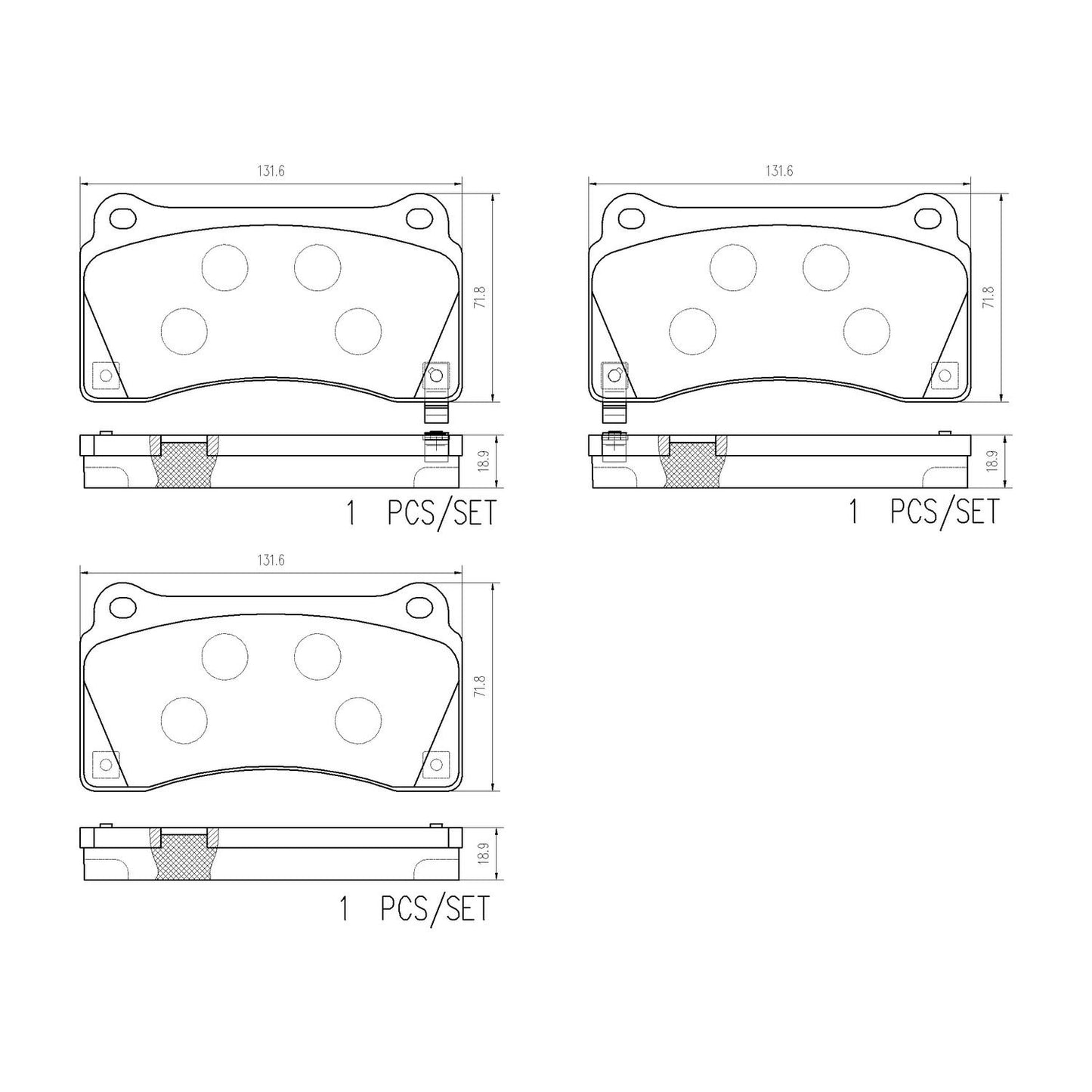 Brembo OE Brembo 09-21 Nissan GT-R Rear NAO Brake Pad P56128N