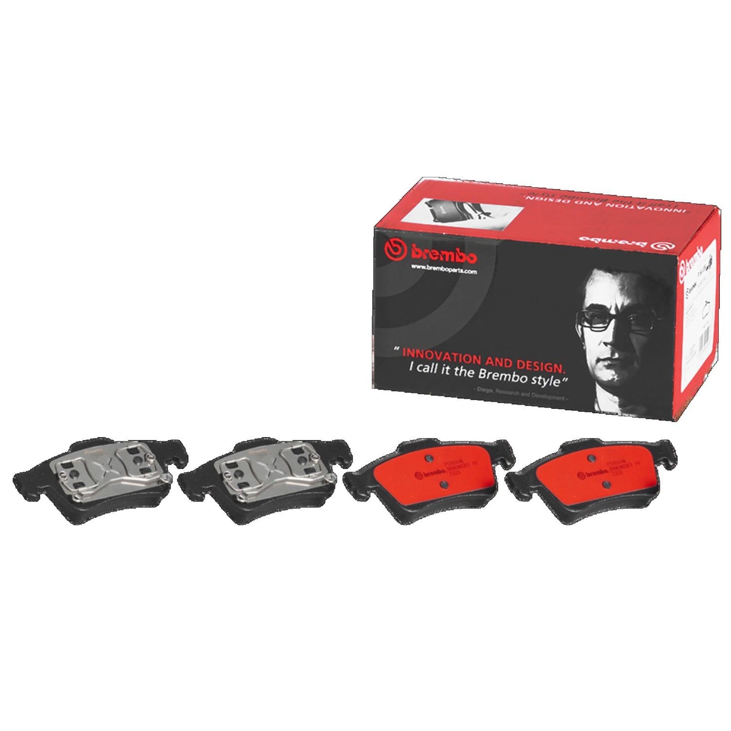 Brembo OE Brembo 2003 Saab 9-3 Rear Premium NAO Ceramic OE Equivalent Pad P59044N