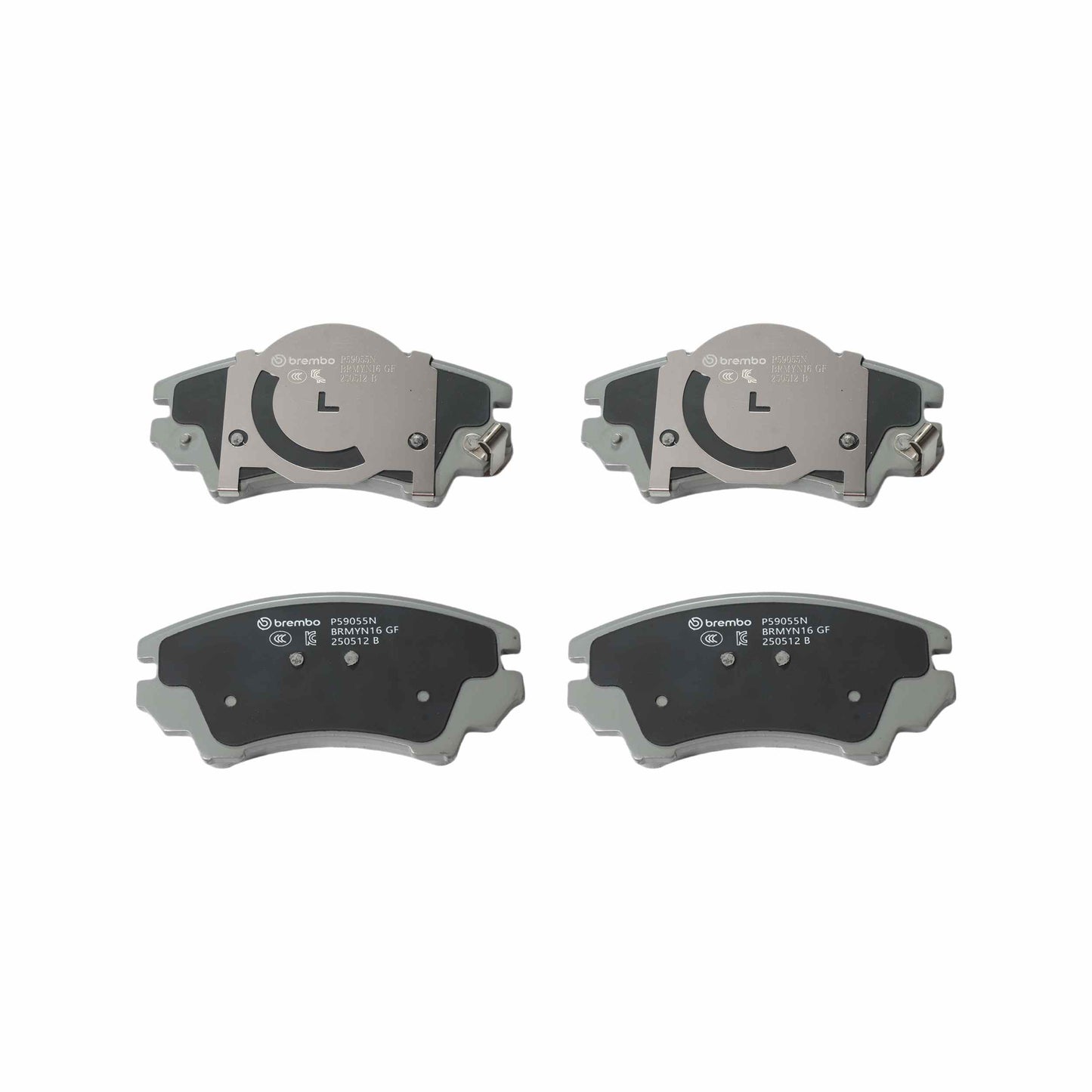 Brembo OE Brembo 14-16 Regal/10-15 Chevy Camaro/11-17 Caprice Front Premium NAO Ceramic OE Equivalent Pad P59055N