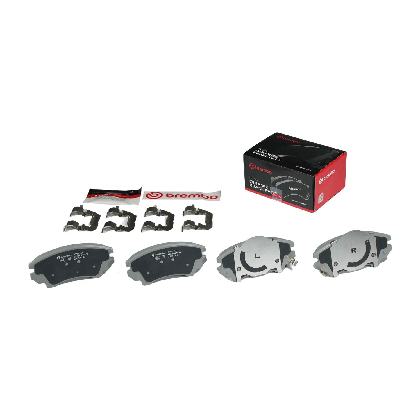 Brembo OE Brembo 14-16 Regal/10-15 Chevy Camaro/11-17 Caprice Front Premium NAO Ceramic OE Equivalent Pad P59055N