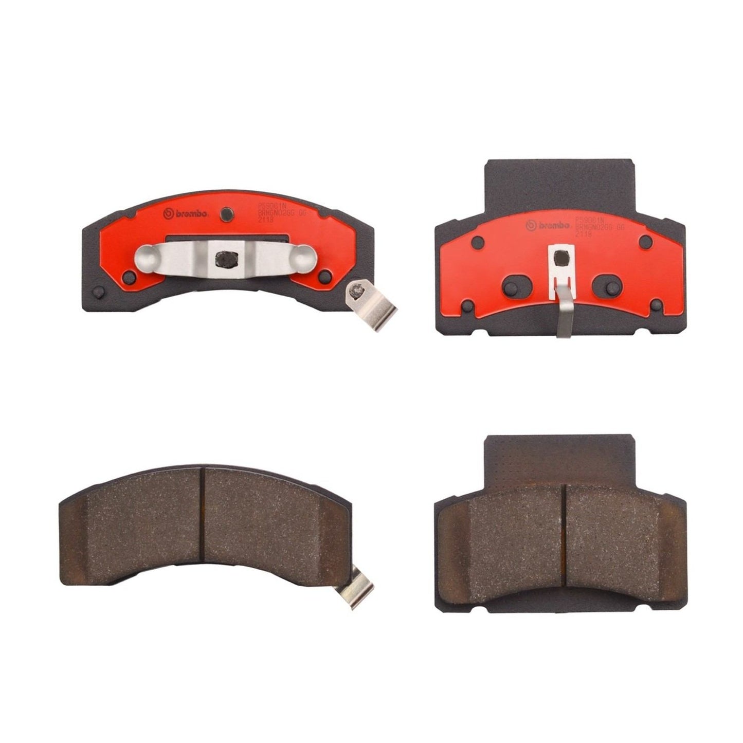 Brembo OE Brembo 90-92 Chevrolet C3500 Premium NAO Ceramic OE Equivalent Pad - Front P59061N