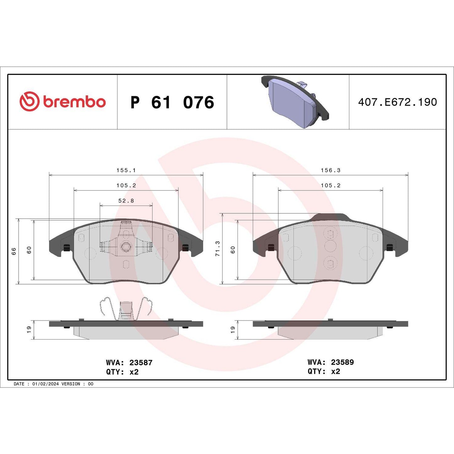 Brembo P61076