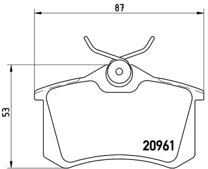 Brembo Disc Brake Pad Set P61088