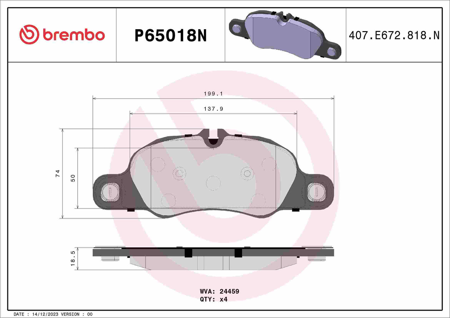Brembo Disc Brake Pad