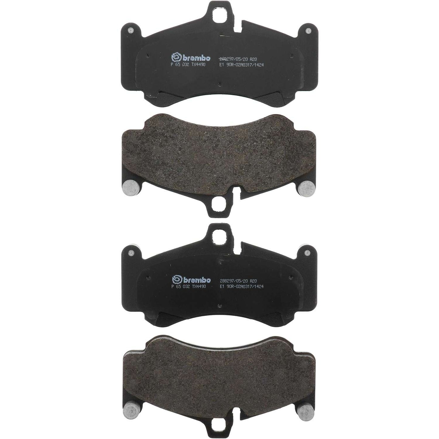 Brembo OE Brembo 01-13 Porsche 911/05-12 Boxster/04-05 Carrera GT Front Premium Low-Met OE Equivalent Pad P65032