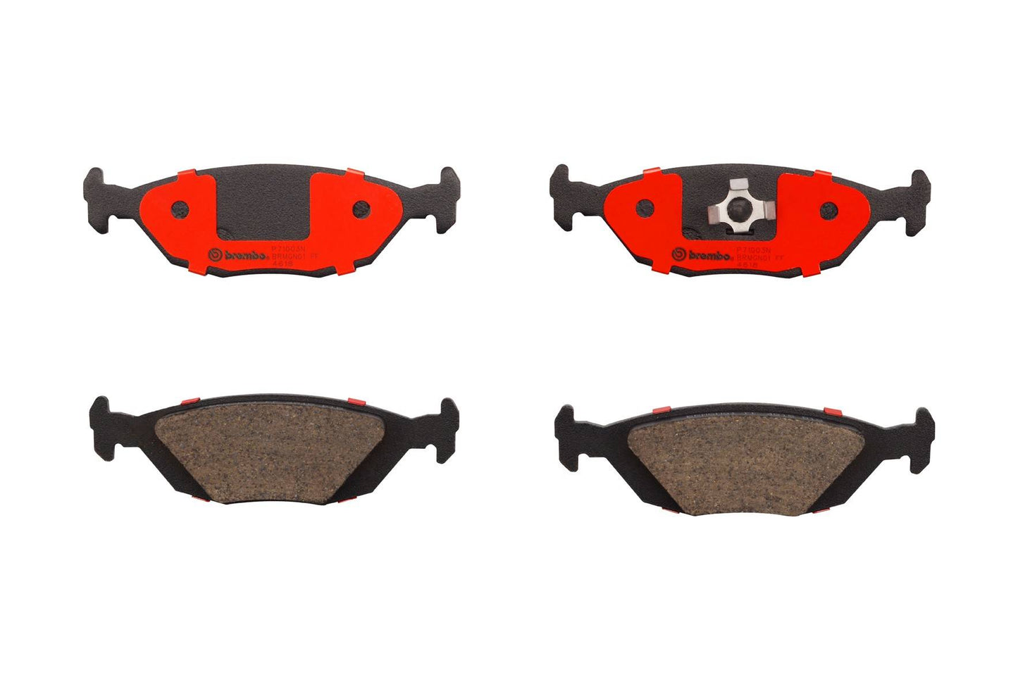 Brembo OE Brembo 88-93 Saab 900/86-98 9000 Rear Premium NAO Ceramic OE Equivalent Pad P71003N