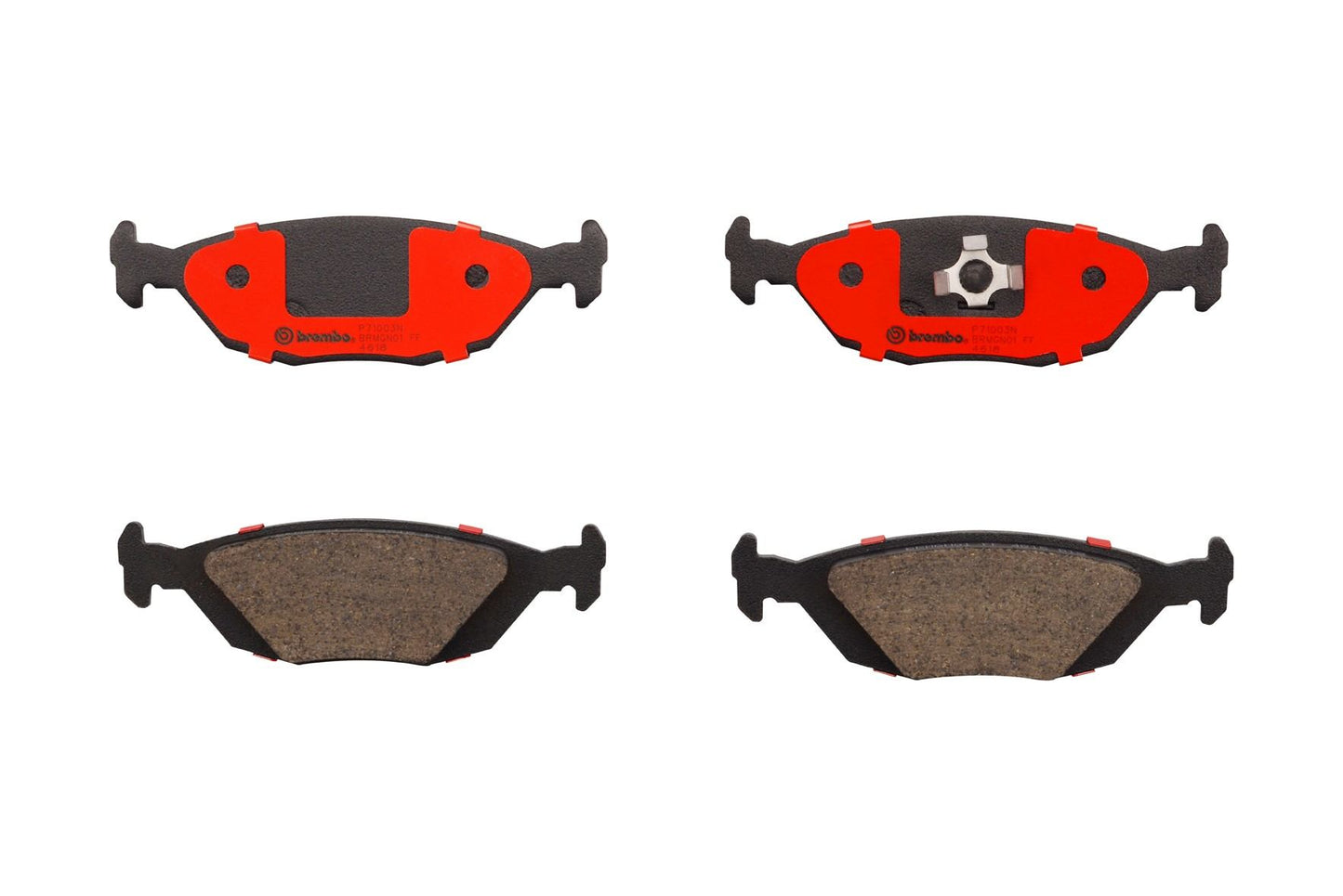 Brembo OE Brembo 88-93 Saab 900/86-98 9000 Rear Premium NAO Ceramic OE Equivalent Pad P71003N