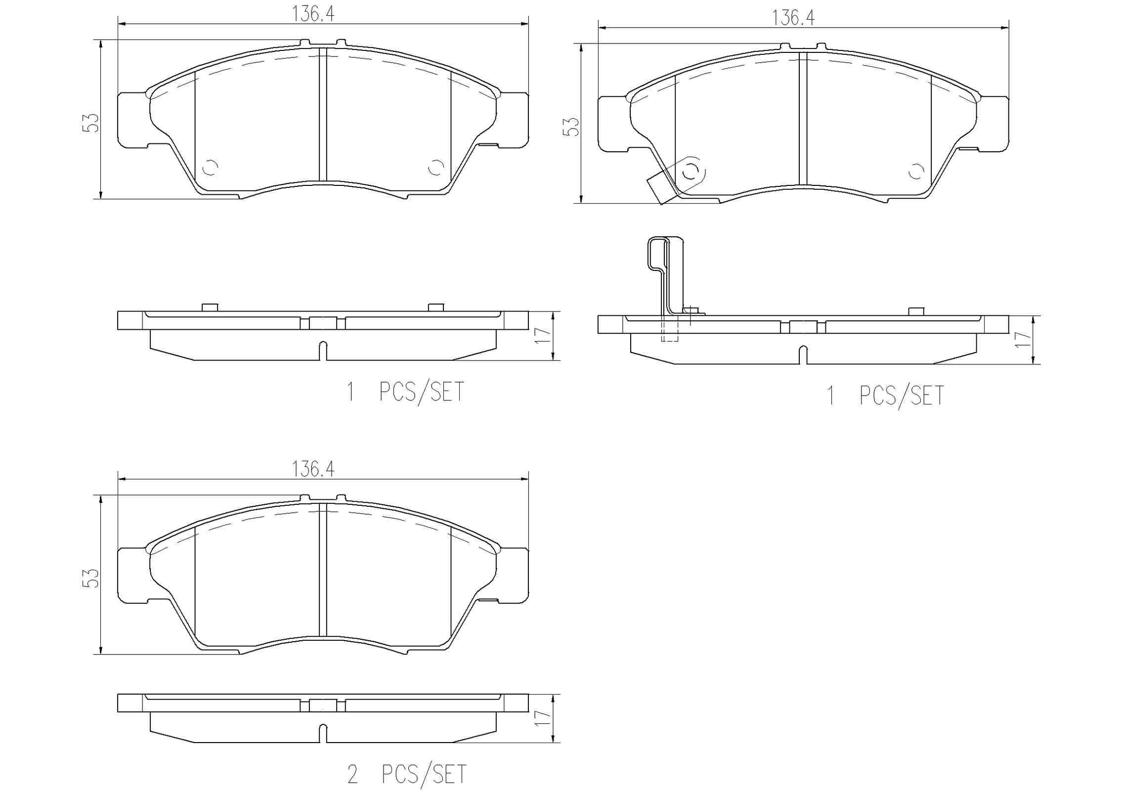 Brembo OE Brembo 04-07 Suzuki Aerio Front NAO Brake Pad P79014N