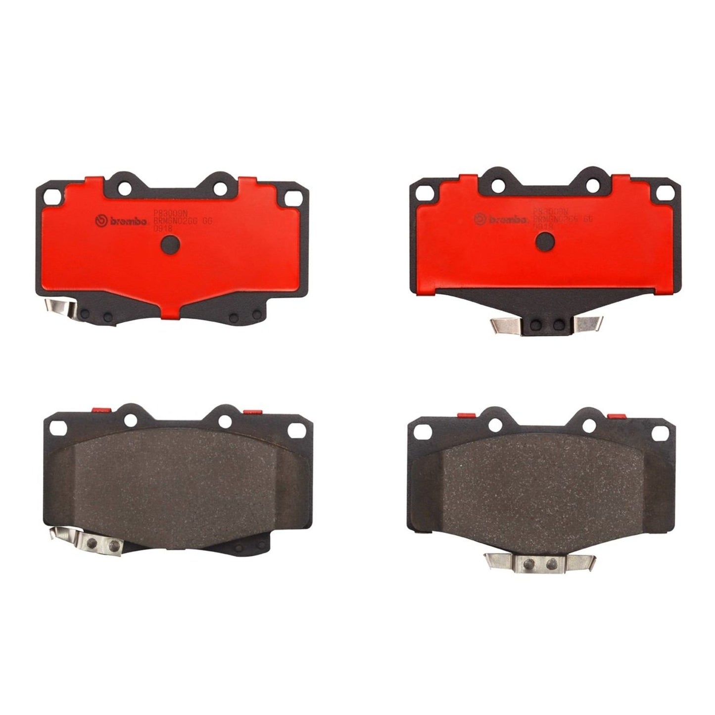 Brembo OE Brembo 90-91 Toyota 4Runner/01-02 4Runner/89-95 Pickup Front Premium NAO Ceramic OE Equivalent Pad P83009N