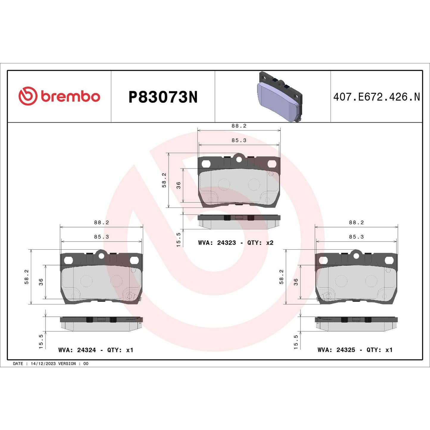 Brembo Disc Brake Pad