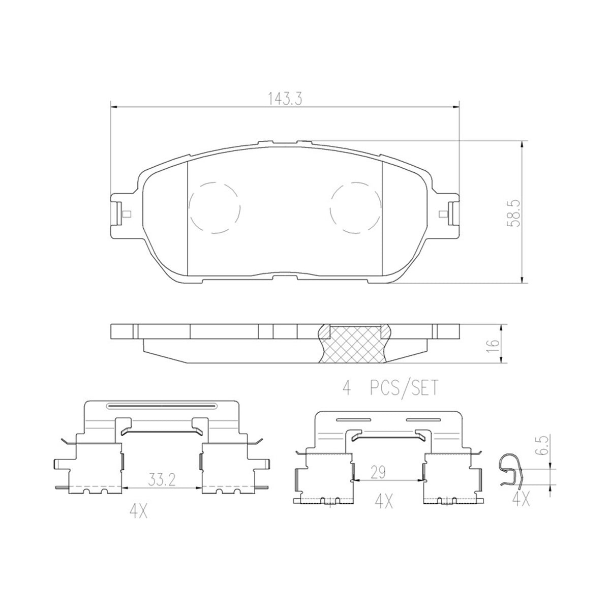 Brembo Disc Brake Pad Set P83105N