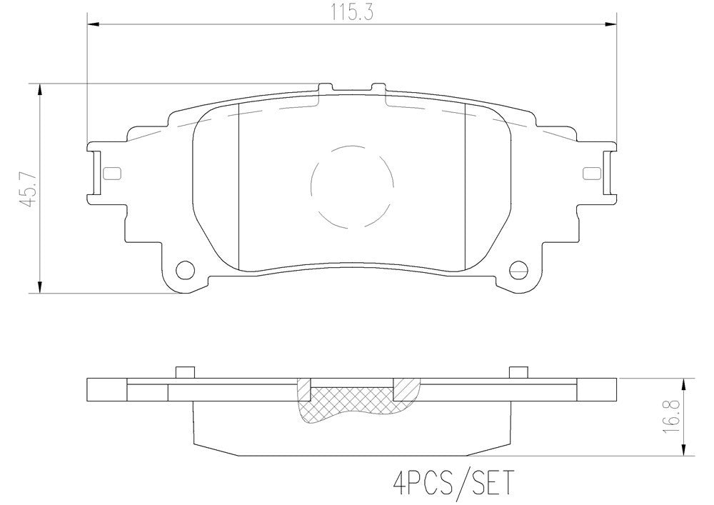 Brembo Disc Brake Pad Set P83132N