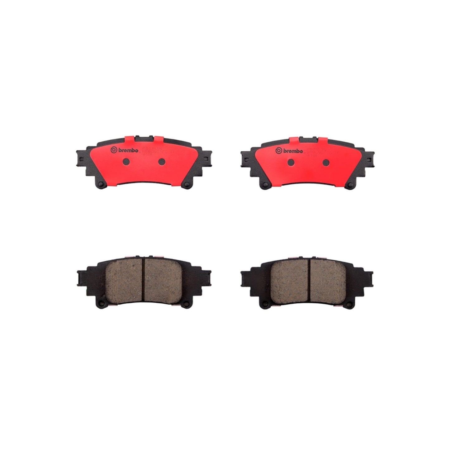 Brembo OE Brembo 14-15 Lexus IS250/IS350/12-17 Toyota Prius V Rear Premium NAO Ceramic OE Equivalent Pad P83153N