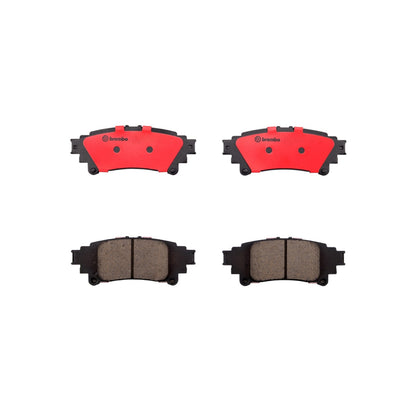 Brembo OE Brembo 14-15 Lexus IS250/IS350/12-17 Toyota Prius V Rear Premium NAO Ceramic OE Equivalent Pad P83153N