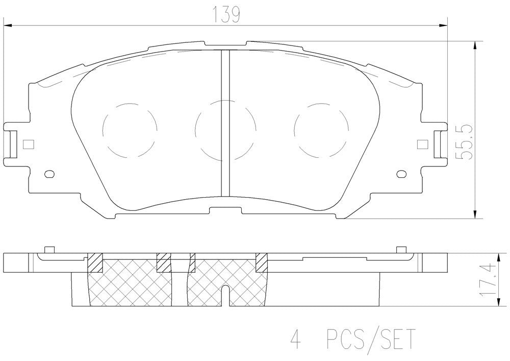 Brembo Disc Brake Pad Set P83155N