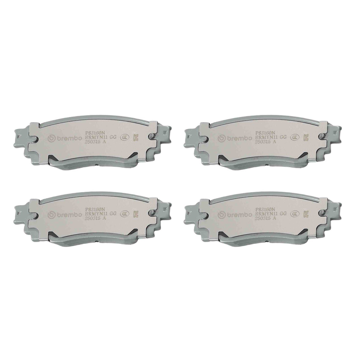 Brembo OE Brembo 19-20 Lexus ES300h Premium NAO Ceramic OE Equivalent Pad - Rear P83160N