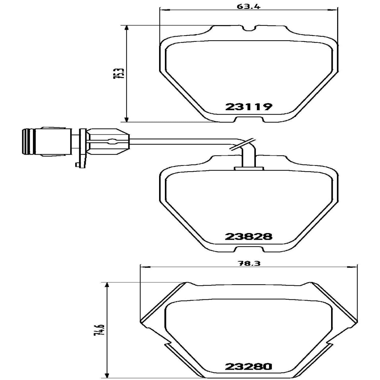 Brembo Disc Brake Pad Set P85054