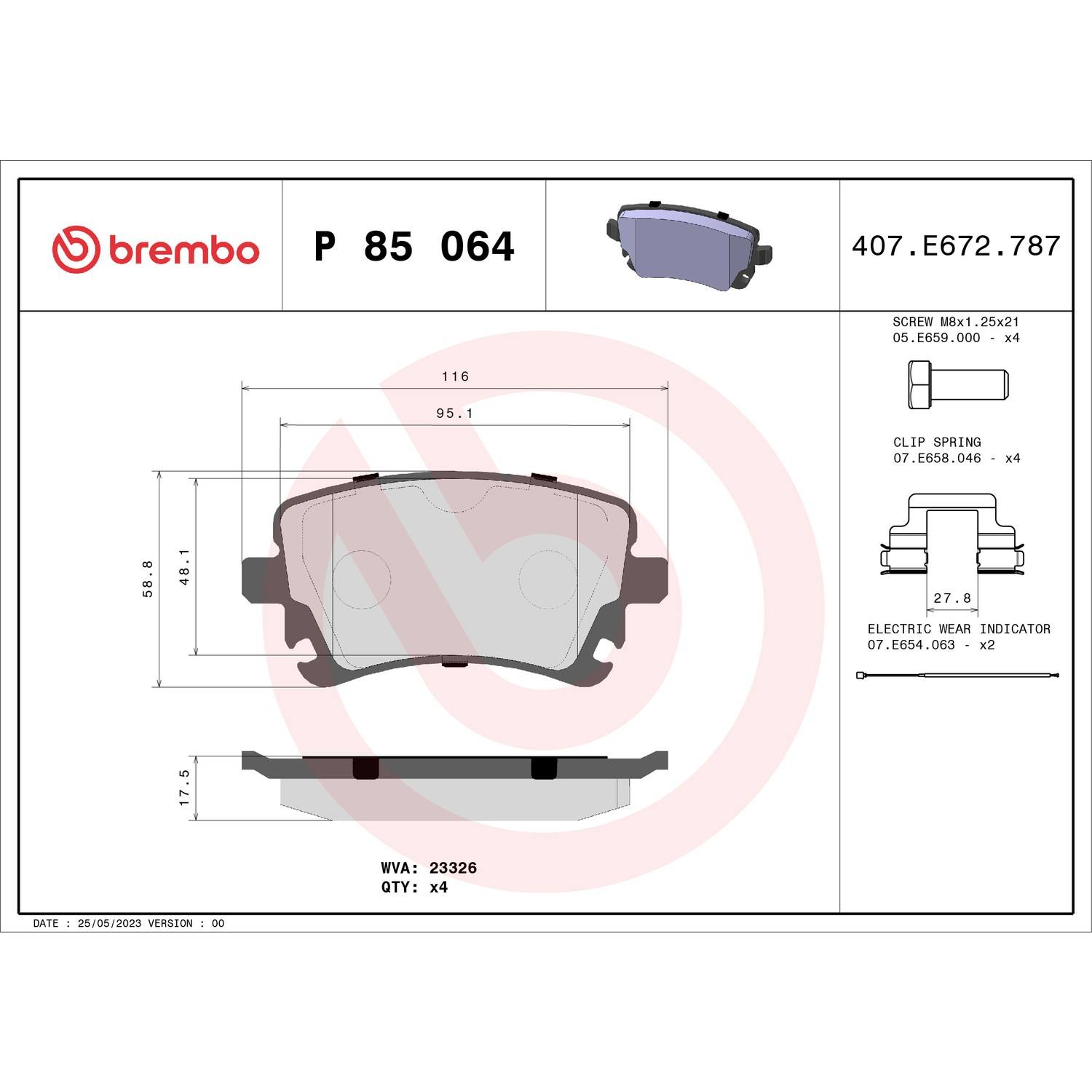 Brembo P85064