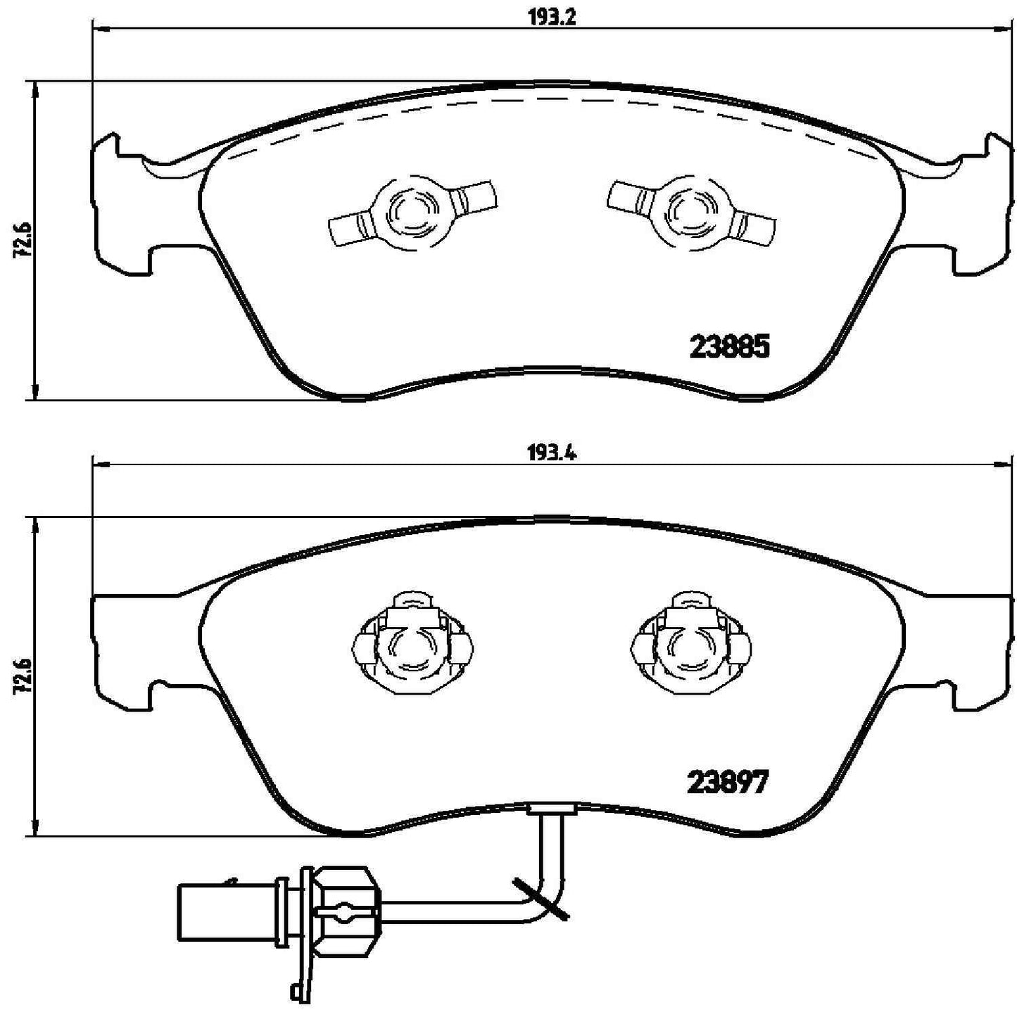 Brembo Disc Brake Pad Set P85087