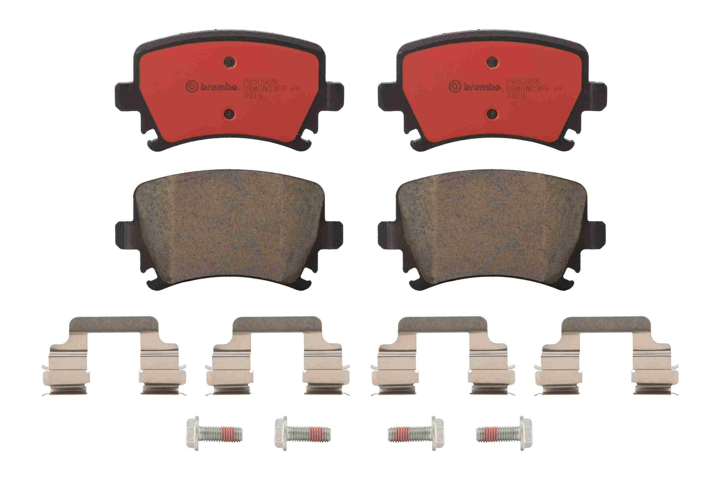 Brembo OE Brembo 08-09 Audi TT Quattro/09-15 TTS Quattro/15-20 GTI Rear Premium NAO Ceramic OE Equivalent Pad P85095N