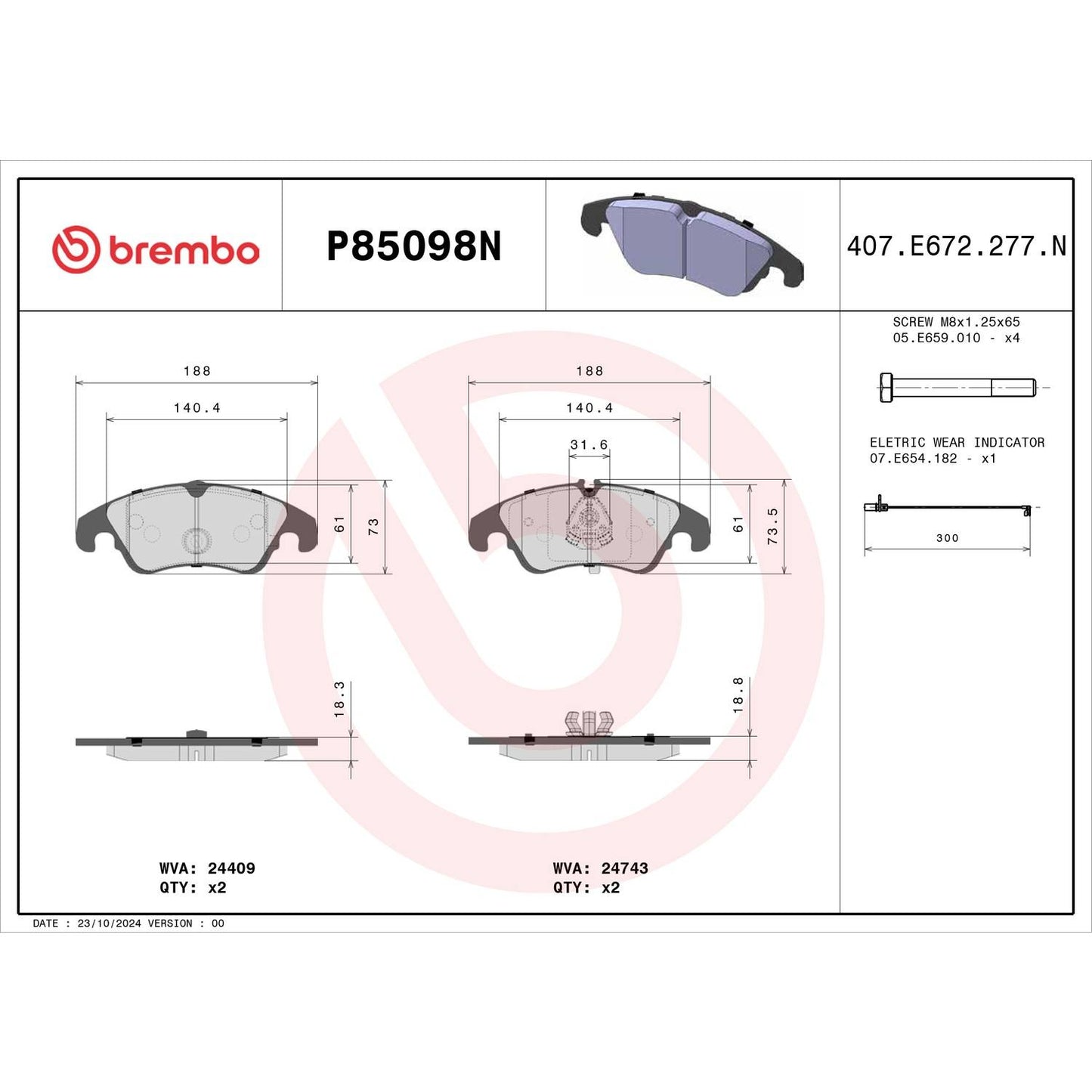 Brembo Disc Brake Pad
