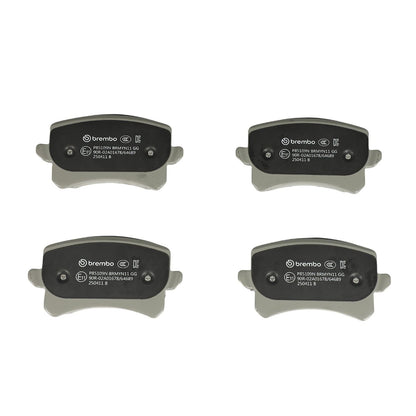 Brembo OE Brembo 2015 Volkswagen Tiguan/CC/Passat/ Audi Q3 Quattro Rear NAO Brake Pad P85109N