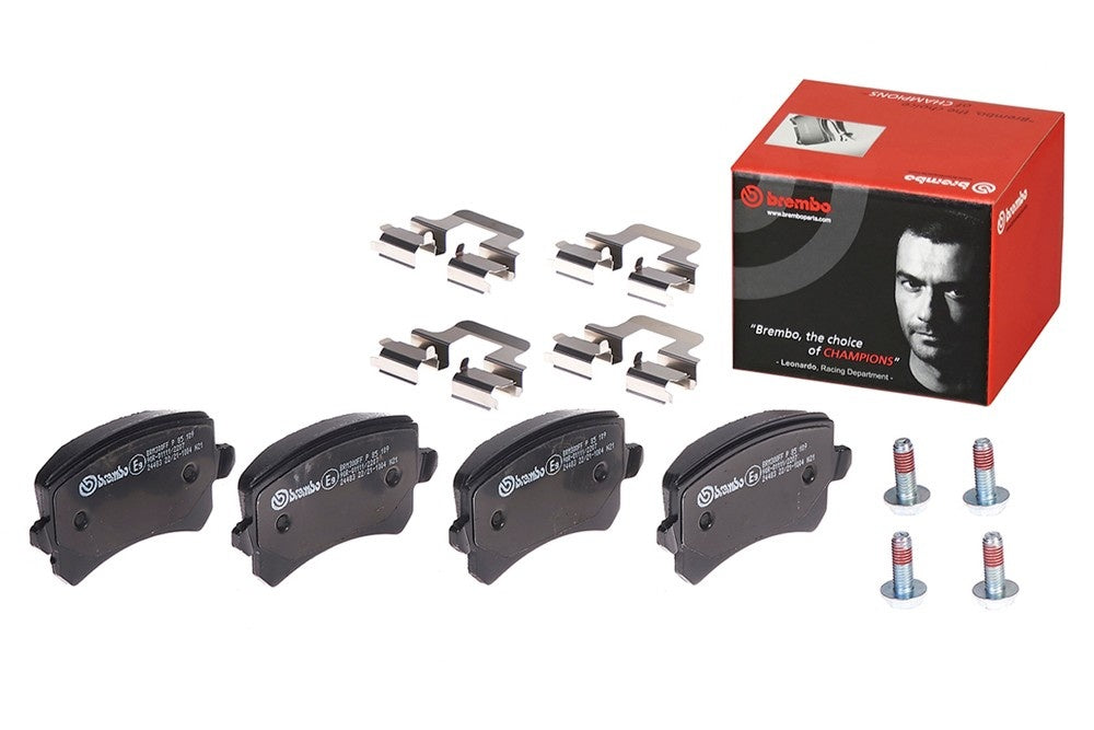 Brembo OE Brembo 2015 Volkswagen Tiguan/CC/Passat/ Audi Q3 QuattroRear Low-Met Brake Pad P85109